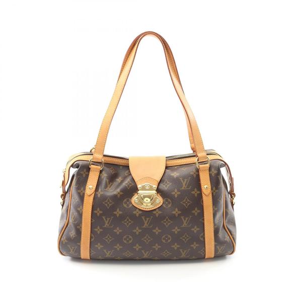 Louis Vuitton Stresa Monogram Shoulder Bag Leather Brown - Picture 1 of 7